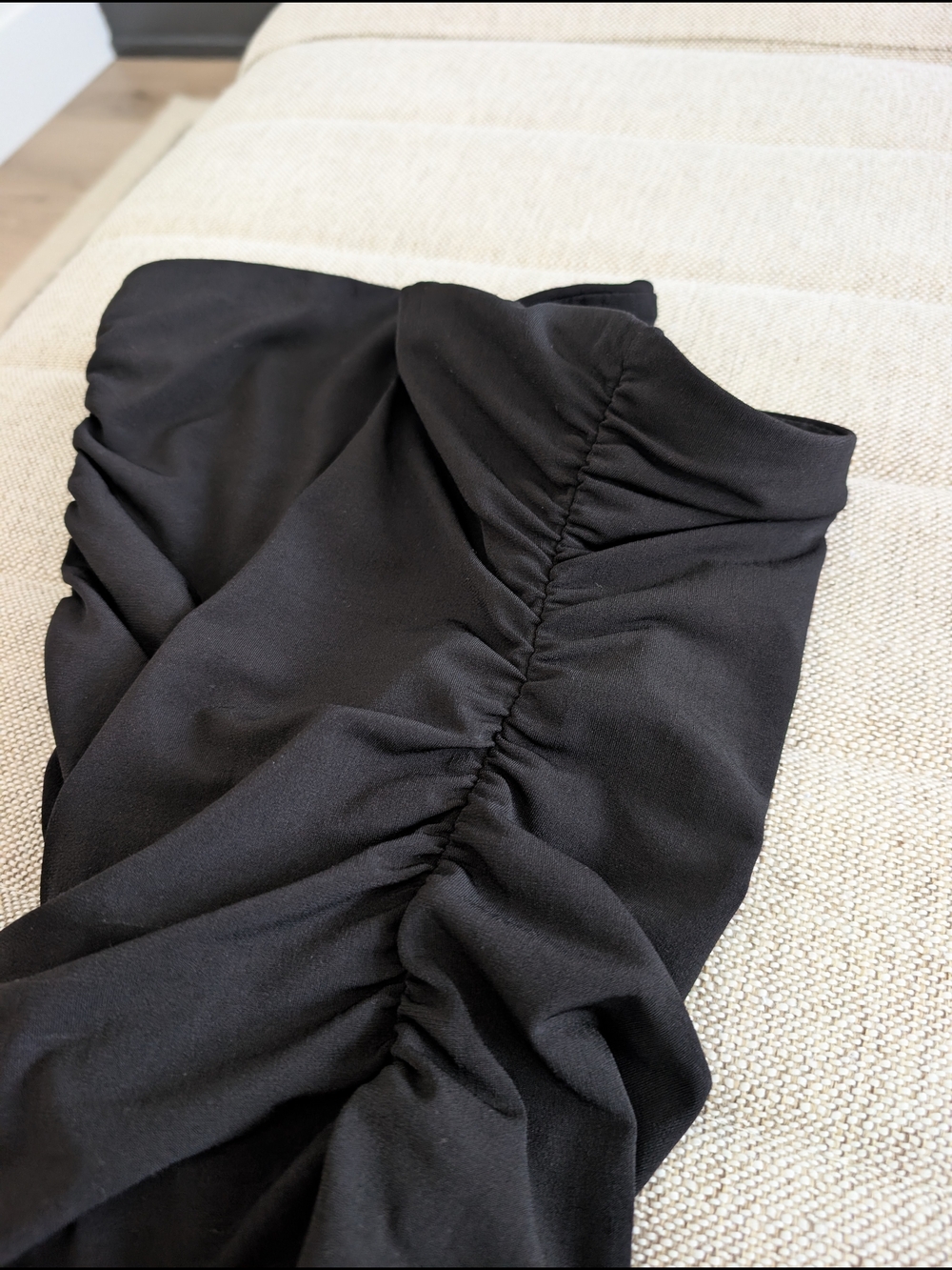 Veronica M Black Tube Top Side Ruched Size S - Picture 4 of 6